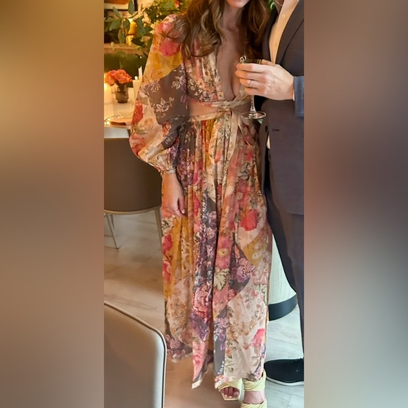 Zimmermann Floral Print Maxi Cut-Out Dress - Picture 4 of 5